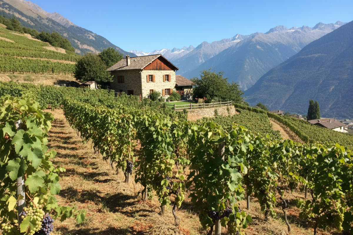 Bio-Bauernhof mit Weinproduktion — Aziende agricole