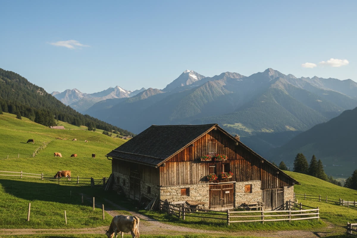 Kleiner Landwirtschaftsbetrieb und Agriturismo in Graubünden — Aziende agricole