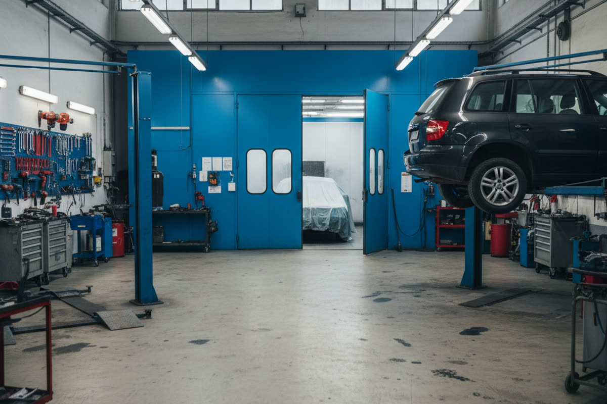 Carrosserie und Werkstatt in Chur mit Spritzkabine — Carrozzerie