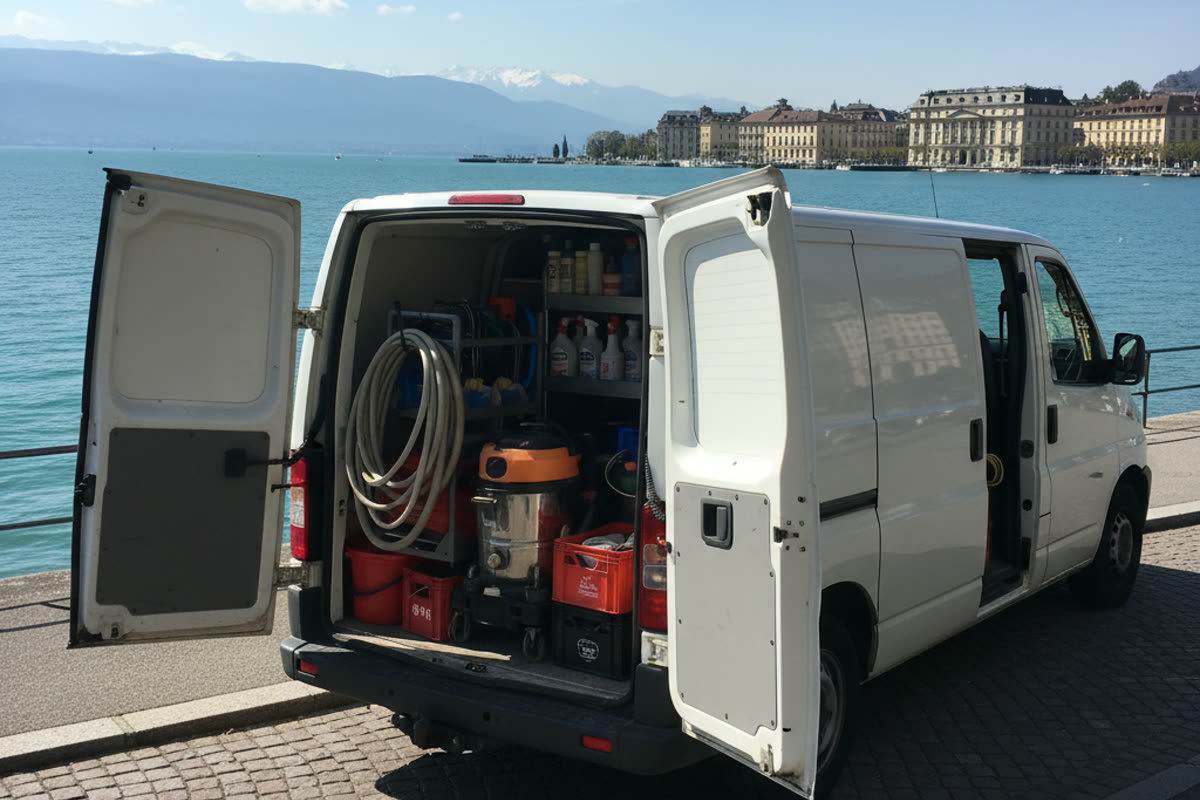 Reinigungsfirma in Genf mit Büro-Verträgen — Imprese di pulizia