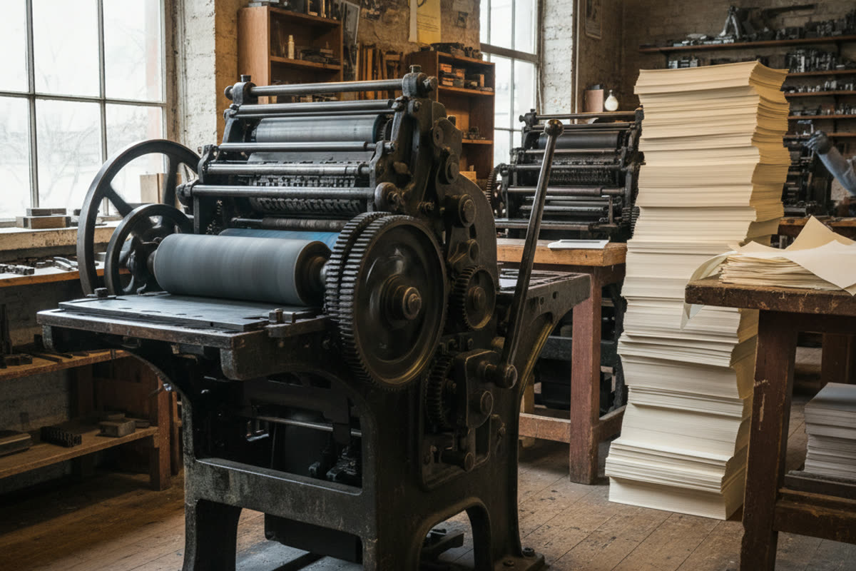 Kleine Handwerksdruckerei in Luzern — Tipografie