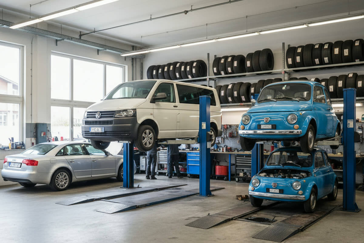 Mechanische Werkstatt und Reifenhändler im Unterwallis — Officine